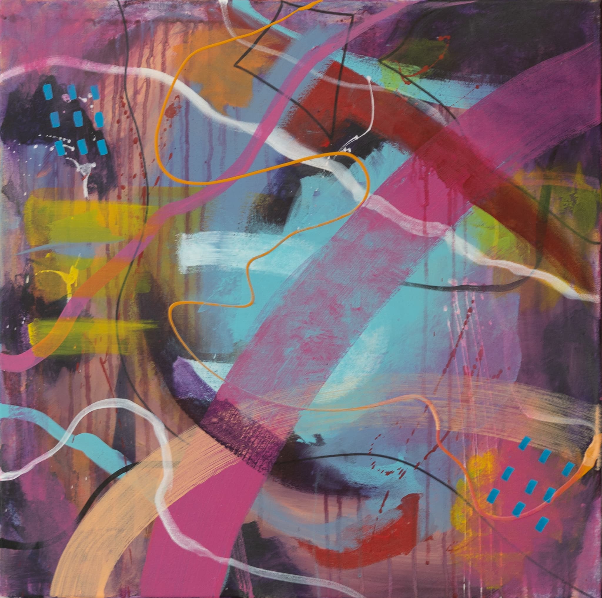 Color Wave, painting by Bernice Abadi