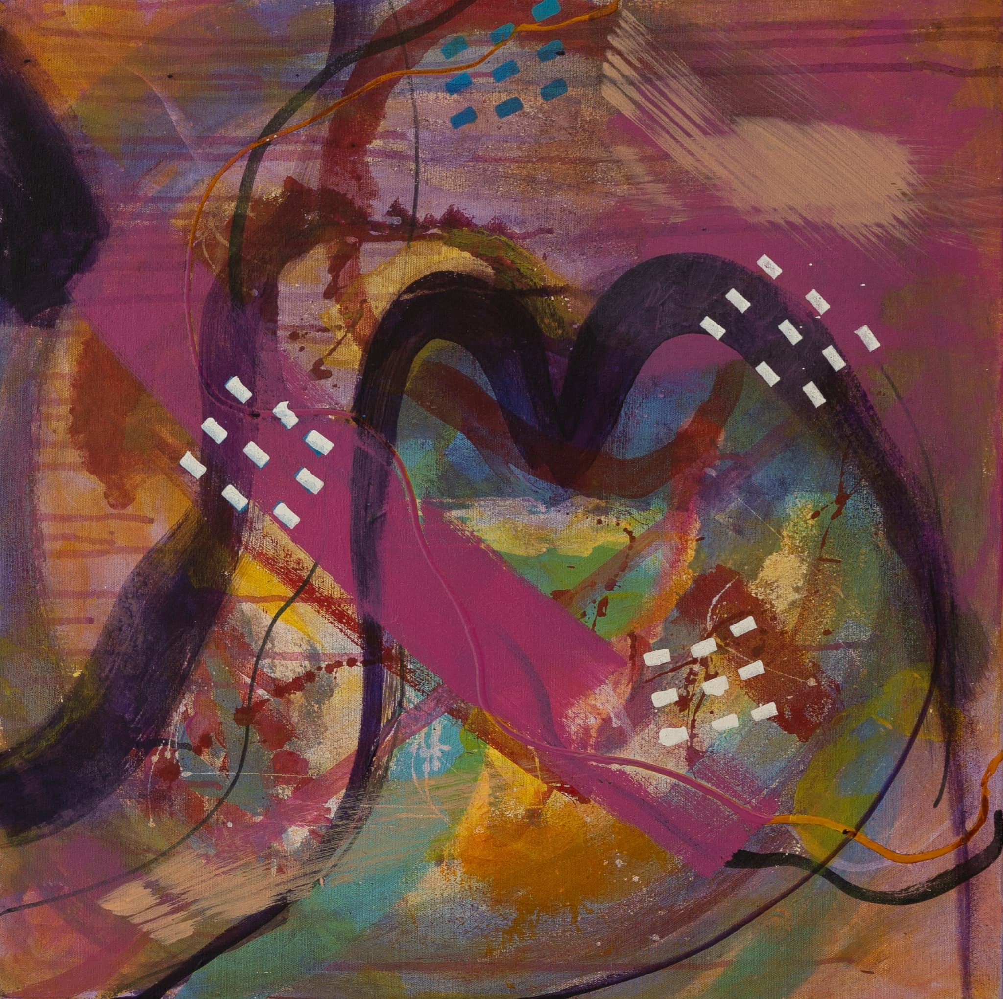 Peace and Love, painting by Bernice Abadi
